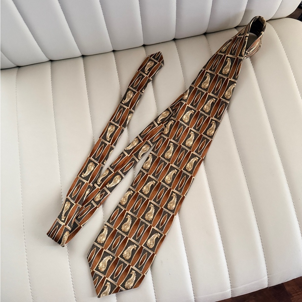 Geometric Men's Tie Italian Silk Collection Zianetti Dress Tie